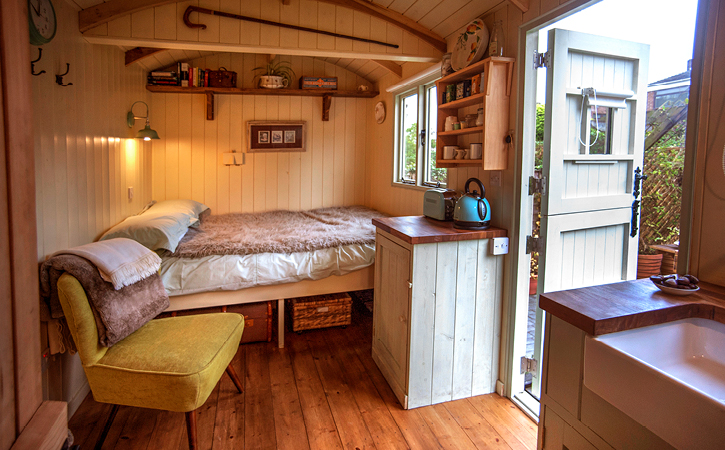 interior view of The Hut in the Hollow at Durham City